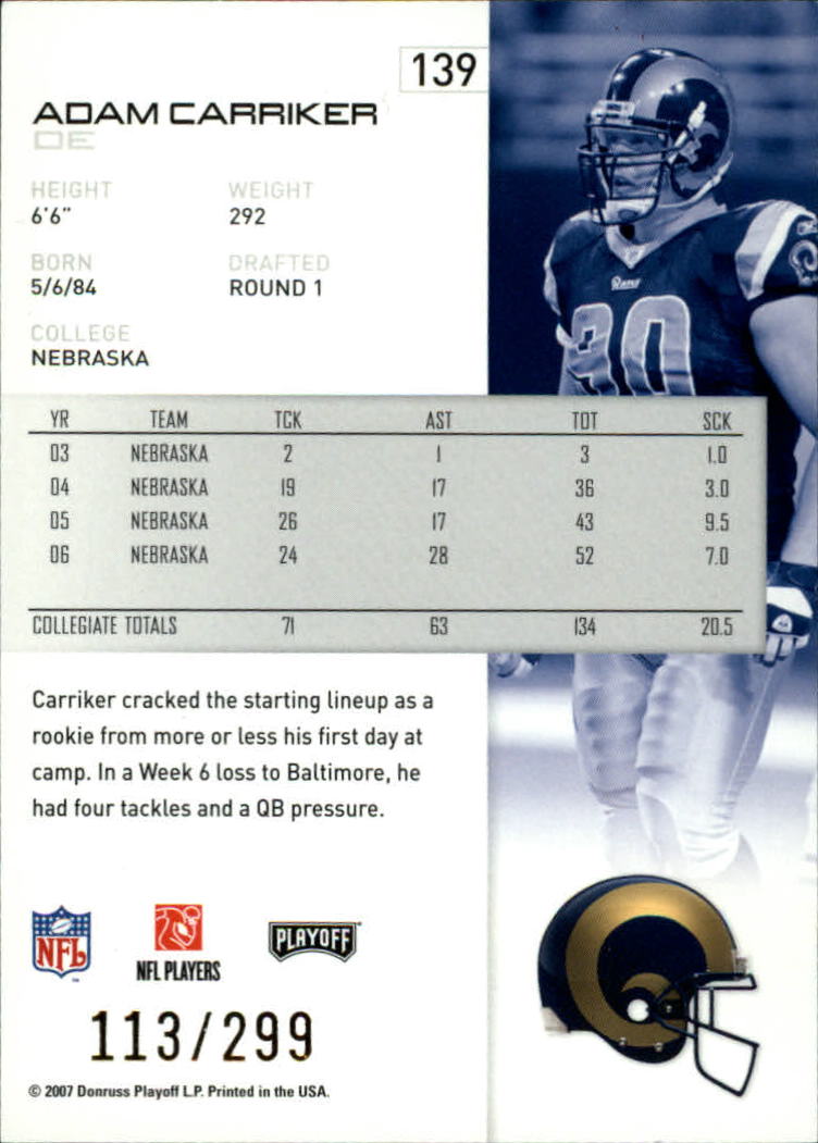 A9573- 2007 Playoff NFL Playoffs Gold Football Cards -You Pick- 15+ FREE US SHIP - Picture 75 of 155
