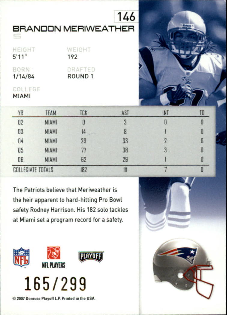 A9573- 2007 Playoff NFL Playoffs Gold Football Cards -You Pick- 15+ FREE US SHIP - Picture 87 of 155