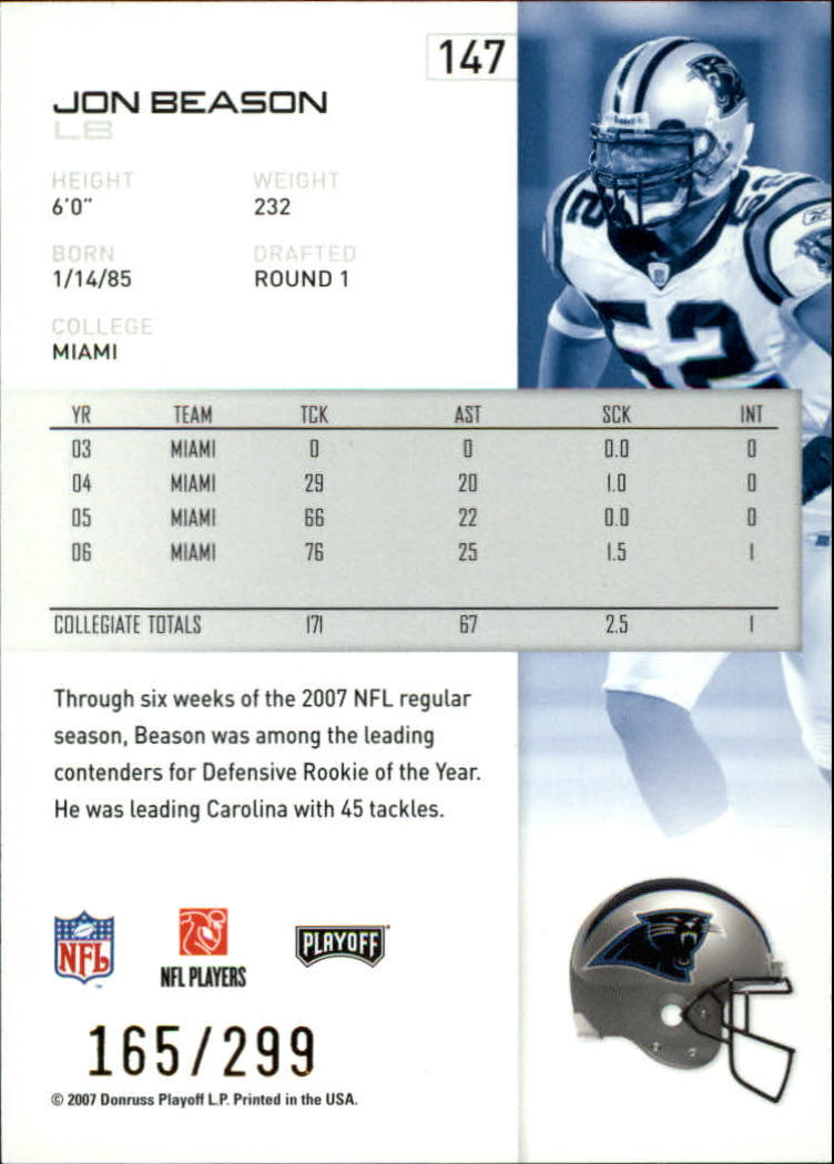 A9573- 2007 Playoff NFL Playoffs Gold Football Cards -You Pick- 15+ FREE US SHIP - Picture 89 of 155