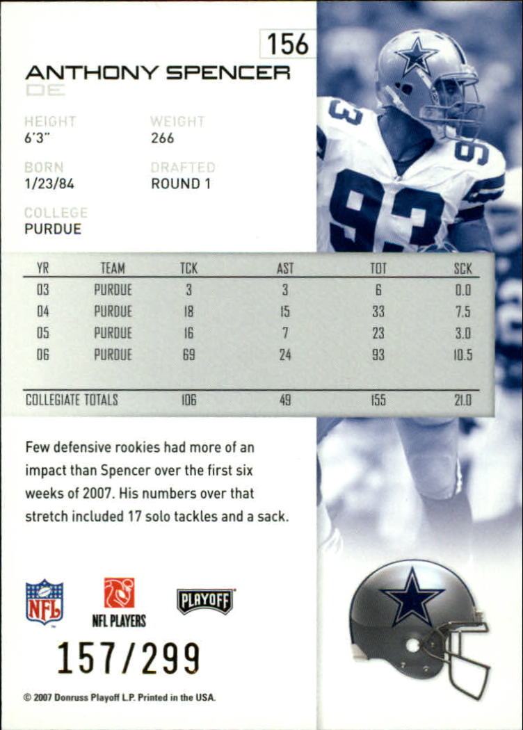 A9573- 2007 Playoff NFL Playoffs Gold Football Cards -You Pick- 15+ FREE US SHIP - Picture 107 of 155
