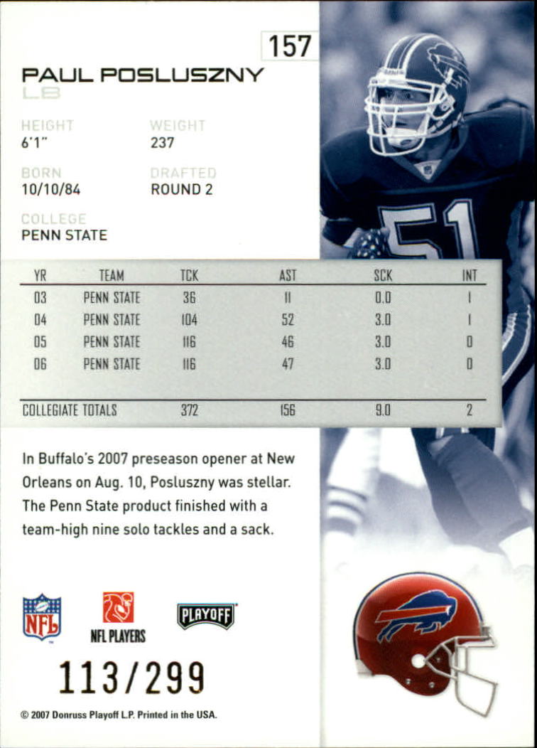A9573- 2007 Playoff NFL Playoffs Gold Football Cards -You Pick- 15+ FREE US SHIP - Picture 109 of 155