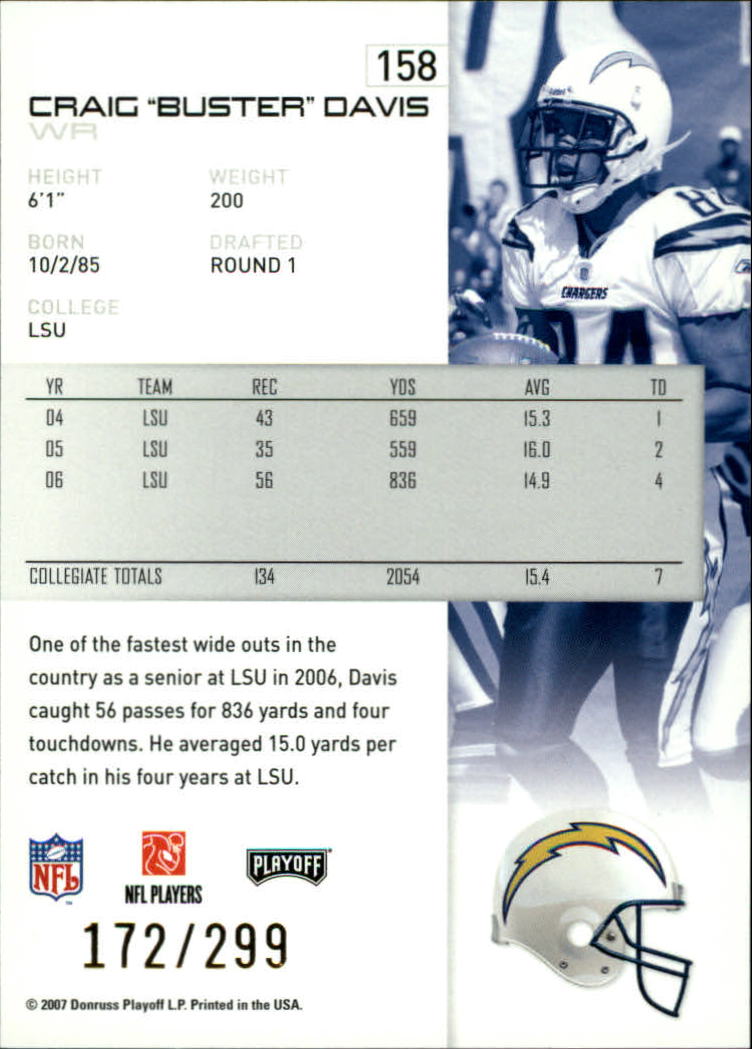 A9573- 2007 Playoff NFL Playoffs Gold Football Cards -You Pick- 15+ FREE US SHIP - Picture 111 of 155
