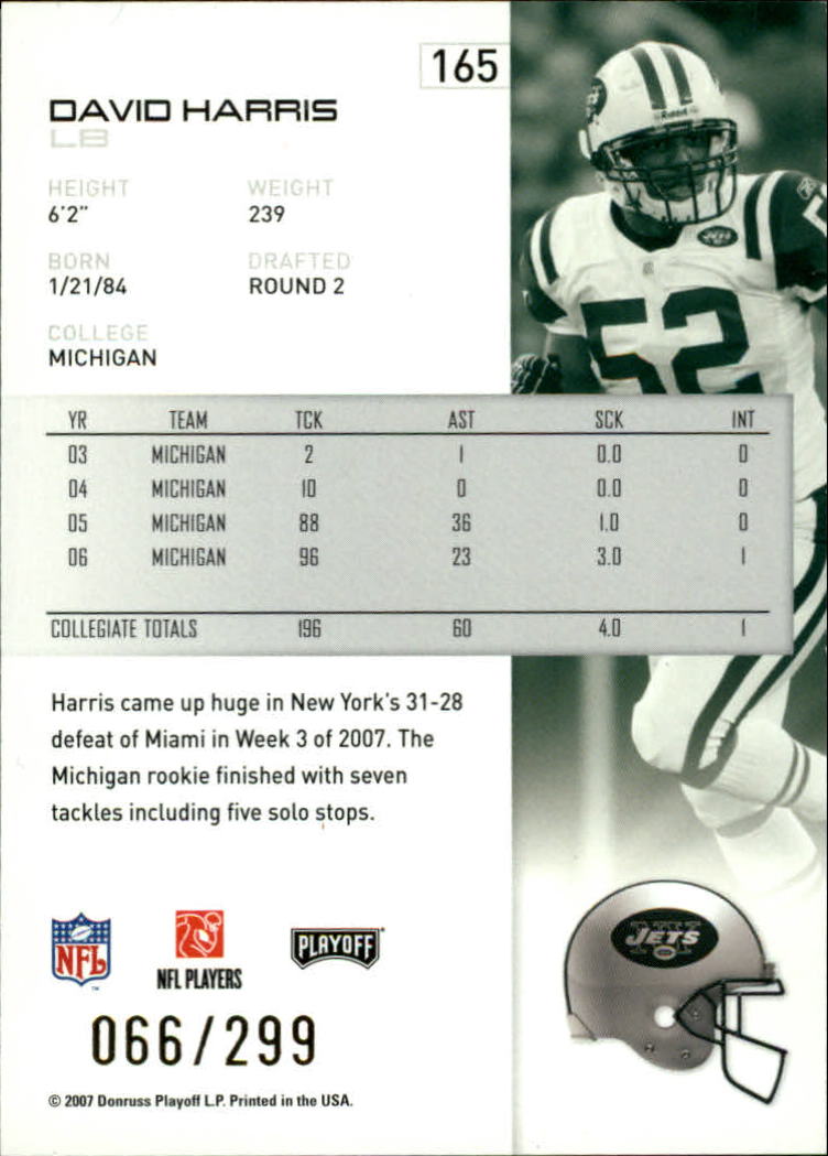 A9573- 2007 Playoff NFL Playoffs Gold Football Cards -You Pick- 15+ FREE US SHIP - Picture 125 of 155