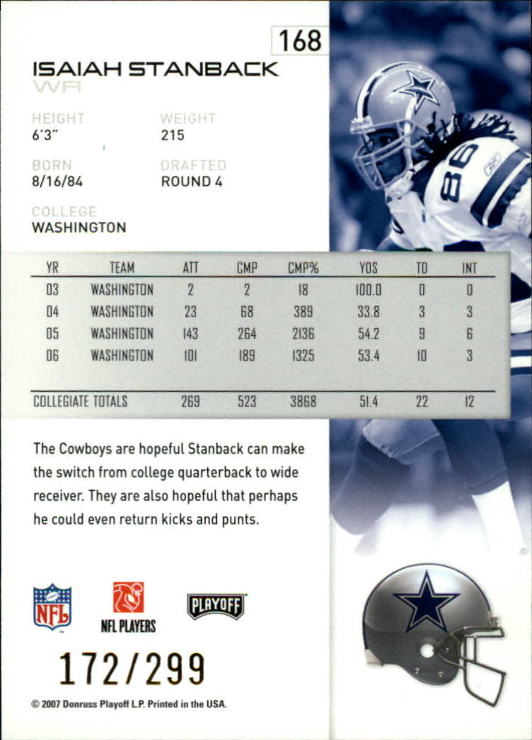 A9573- 2007 Playoff NFL Playoffs Gold Football Cards -You Pick- 15+ FREE US SHIP - Picture 131 of 155