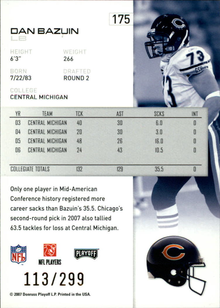 A9573- 2007 Playoff NFL Playoffs Gold Football Cards -You Pick- 15+ FREE US SHIP - Picture 145 of 155