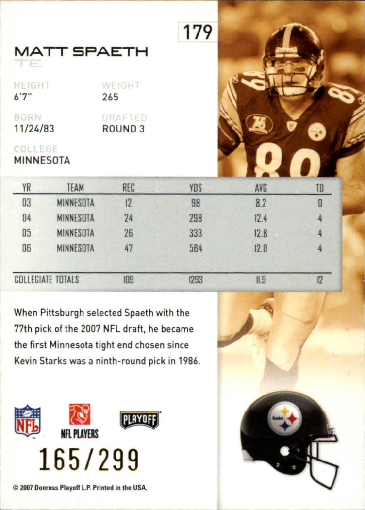 A9573- 2007 Playoff NFL Playoffs Gold Football Cards -You Pick- 15+ FREE US SHIP - Picture 153 of 155