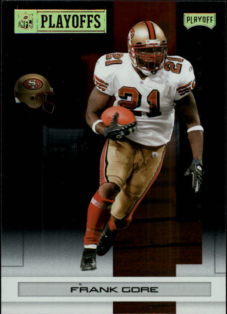 2007 Playoff NFL Playoffs Gold Metalized #86 Frank Gore