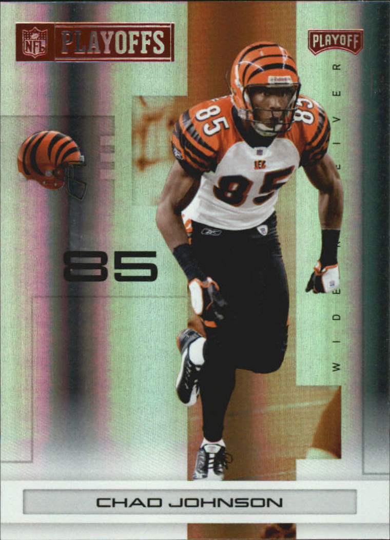 2007 Playoff NFL Playoffs Red Holofoil #19 Chad Johnson