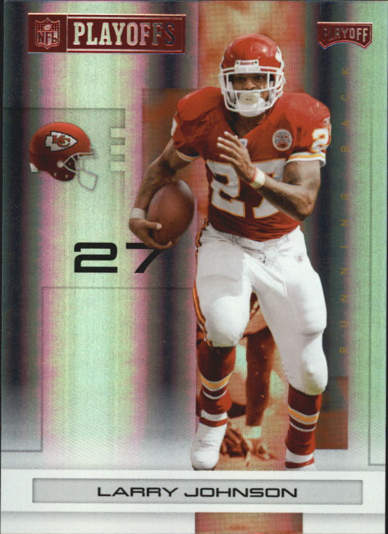 2007 Playoff NFL Playoffs Red Holofoil #49 Larry Johnson