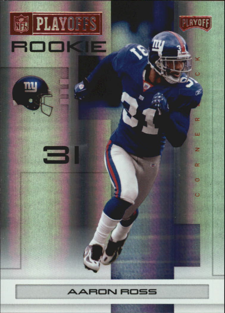 2007 Playoff NFL Playoffs Red Holofoil #144 Aaron Ross