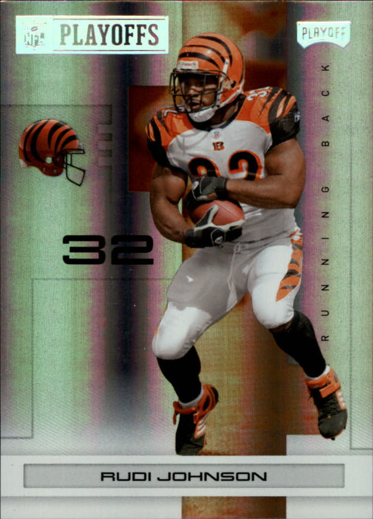 2007 Playoff NFL Playoffs Silver Holofoil #20 Rudi Johnson