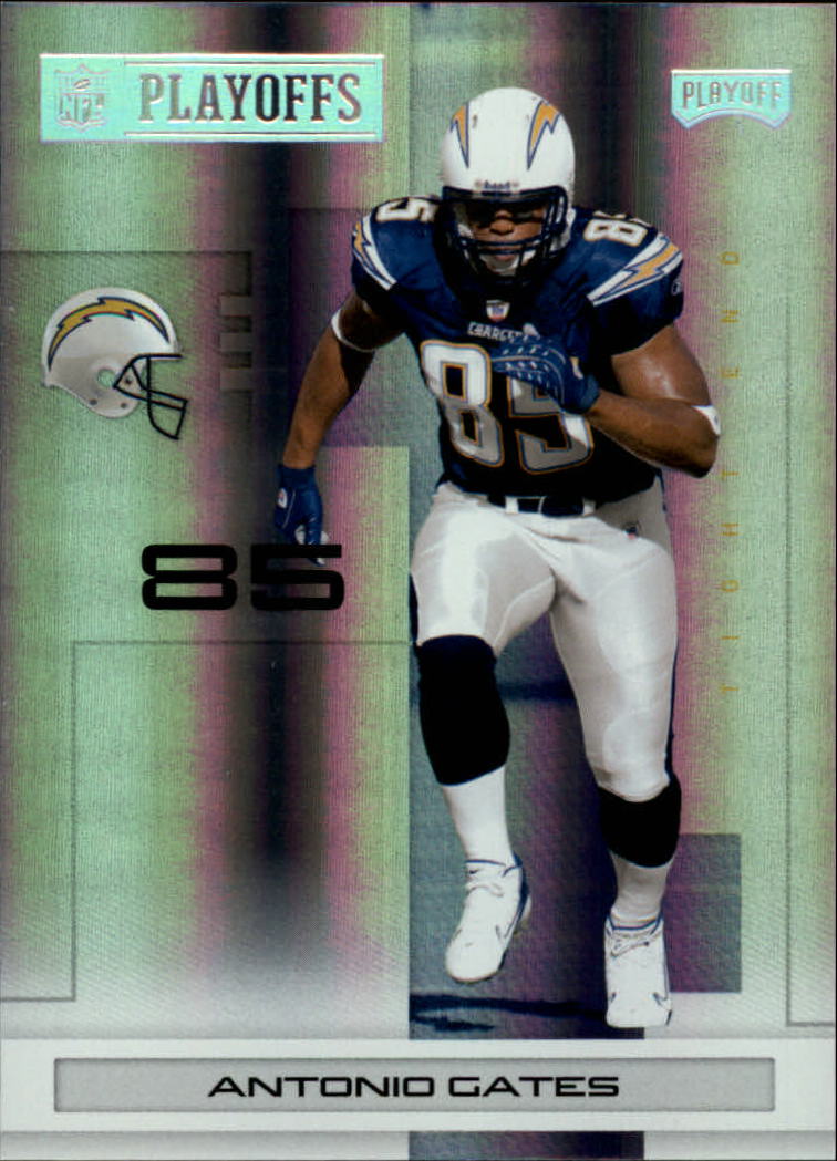 2007 Playoff NFL Playoffs Silver Holofoil #80 Antonio Gates