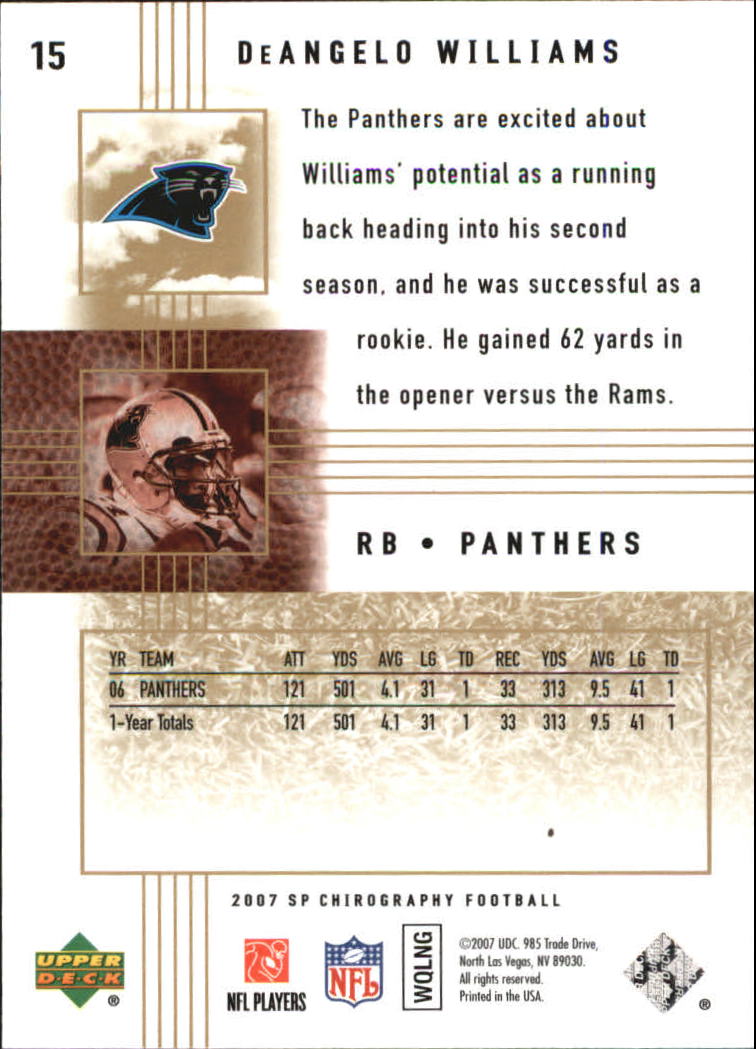 2007 SP Chirography (Upper Deck) Football Cards - Picture 41 of 43