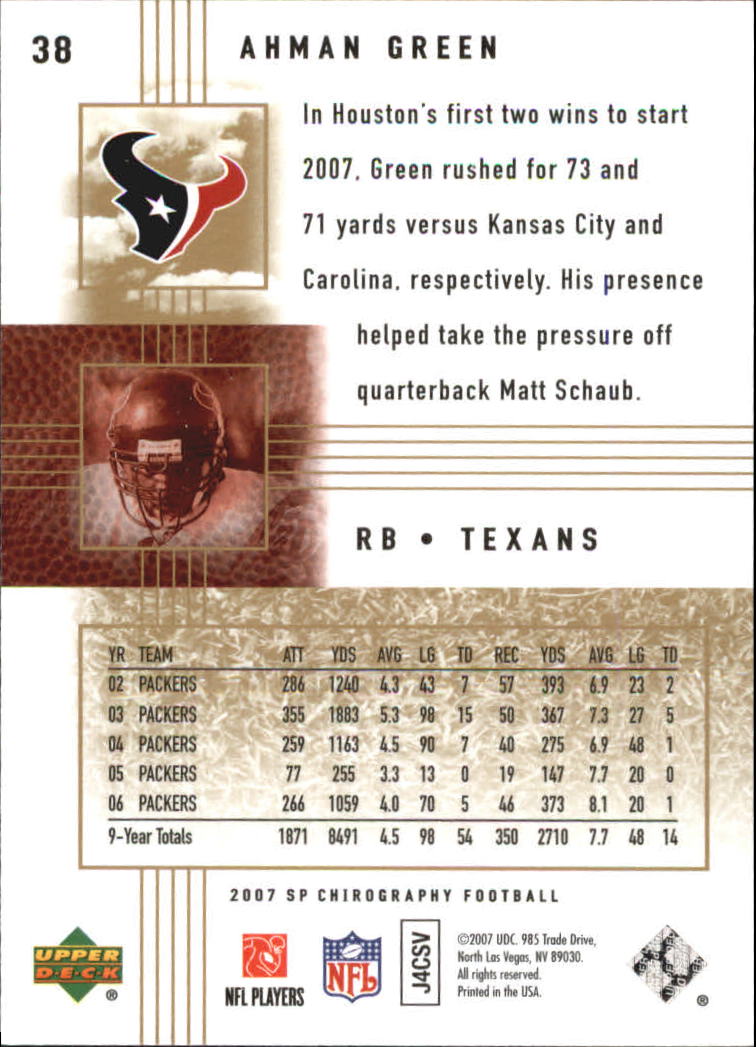 2007 SP Chirography (Upper Deck) Football Cards - Picture 31 of 43