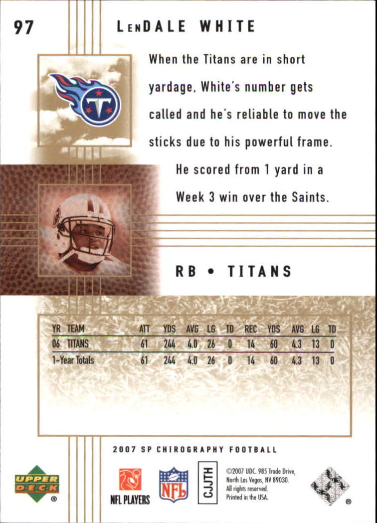 2007 SP Chirography (Upper Deck) Football Cards - Picture 7 of 43