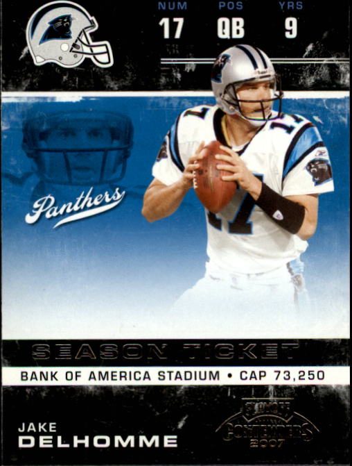 2007 Playoff Contenders #14 Jake Delhomme