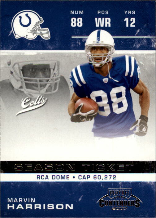 2007 Playoff Contenders #45 Marvin Harrison