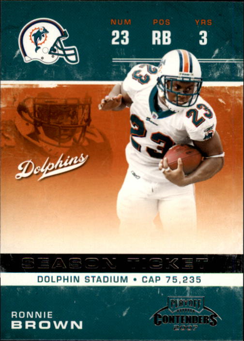2007 Playoff Contenders #54 Ronnie Brown