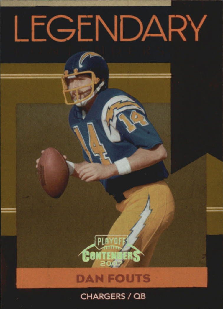 2007 Playoff Contenders Legendary Contenders Gold Holofoil #5 Dan Fouts
