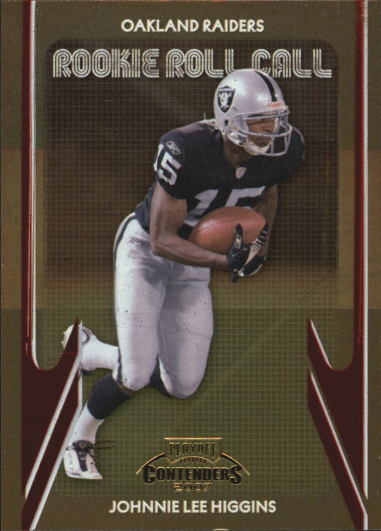 2007 Playoff Contenders Rookie Roll Call #27 Johnnie Lee Higgins