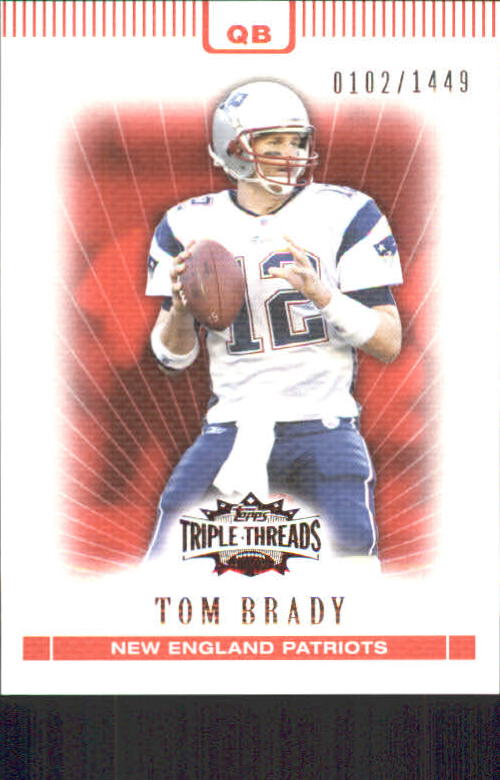 2007 Topps Triple Threads #3 Tom Brady