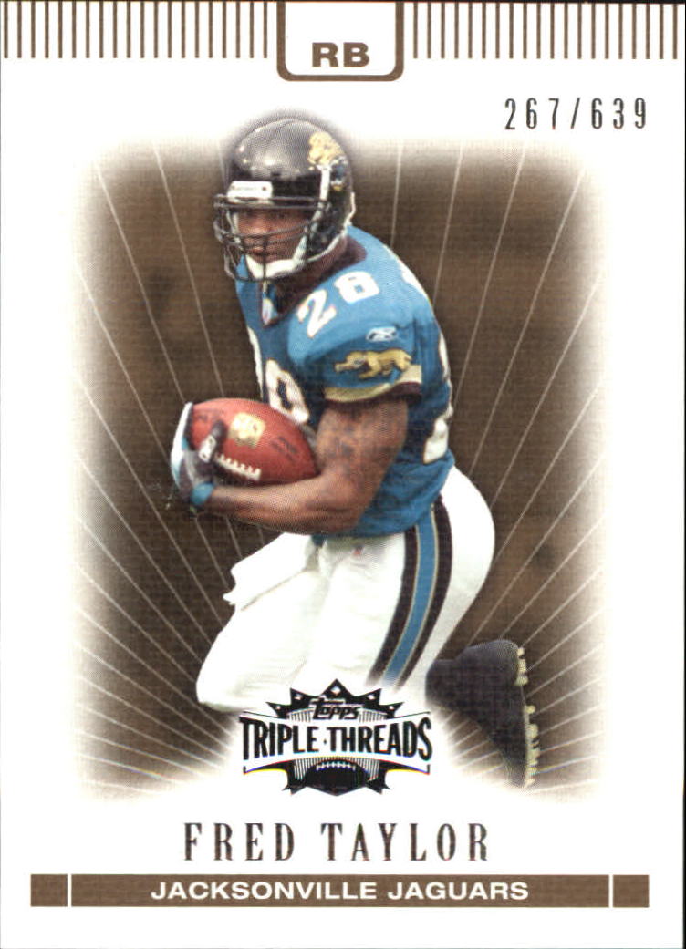 2007 Topps Triple Threads Sepia #51 Fred Taylor