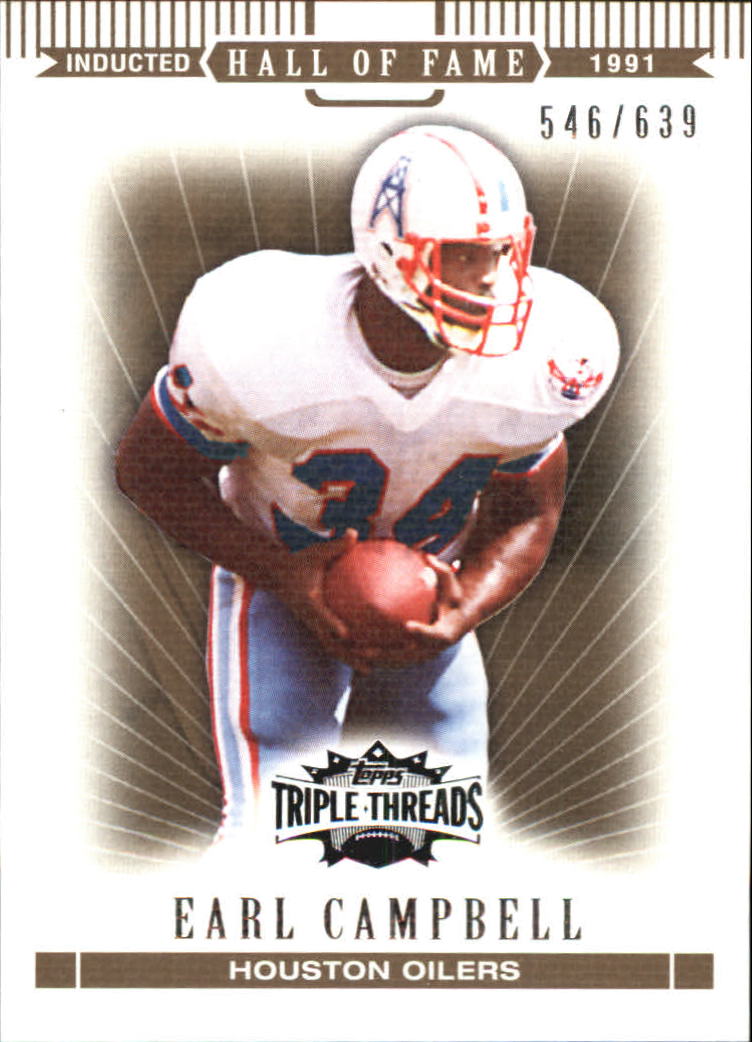 2007 Topps Triple Threads Sepia #84 Earl Campbell