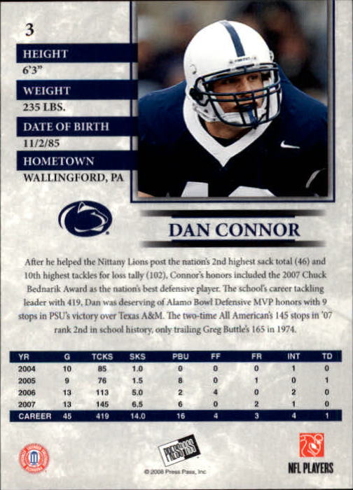 2008 Press Pass Football "Main Set" Base Cards - Picture 7 of 195