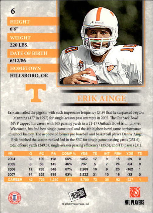 2008 Press Pass Football "Main Set" Base Cards - Picture 13 of 195