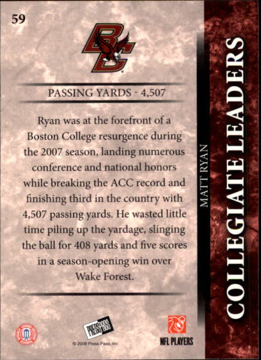2008 Press Pass Football "Main Set" Base Cards - Picture 113 of 195
