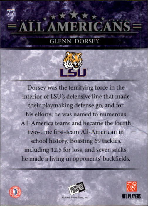 2008 Press Pass Football "Main Set" Base Cards - Picture 145 of 195