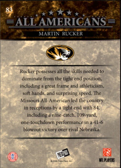 2008 Press Pass Football "Main Set" Base Cards - Picture 157 of 195