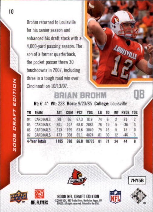 A2041- 2008 Upper Deck Draft Edition FB #s 1-250 -You Pick- 15+ FREE US SHIP - Picture 21 of 481
