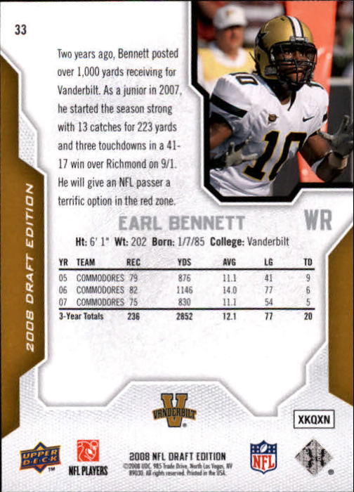 A2041- 2008 Upper Deck Draft Edition FB #s 1-250 -You Pick- 15+ FREE US SHIP - Picture 64 of 481