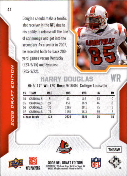 A2041- 2008 Upper Deck Draft Edition FB #s 1-250 -You Pick- 15+ FREE US SHIP - Picture 79 of 481