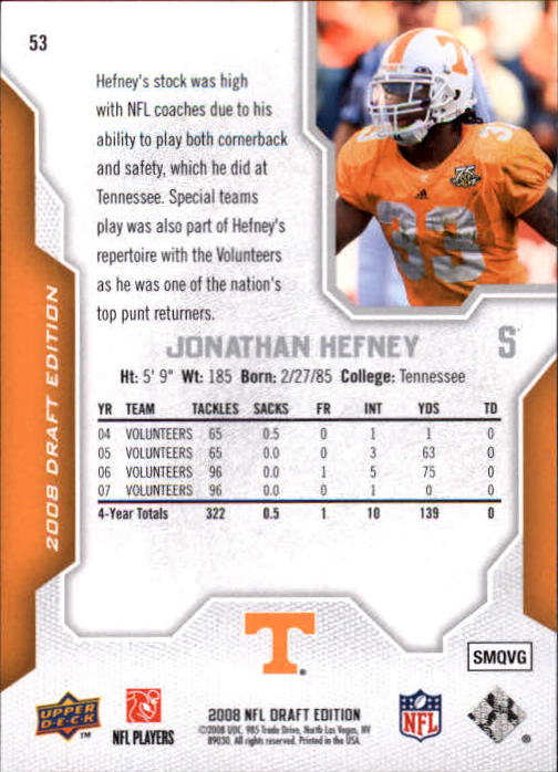 A2041- 2008 Upper Deck Draft Edition FB #s 1-250 -You Pick- 15+ FREE US SHIP - Picture 103 of 481