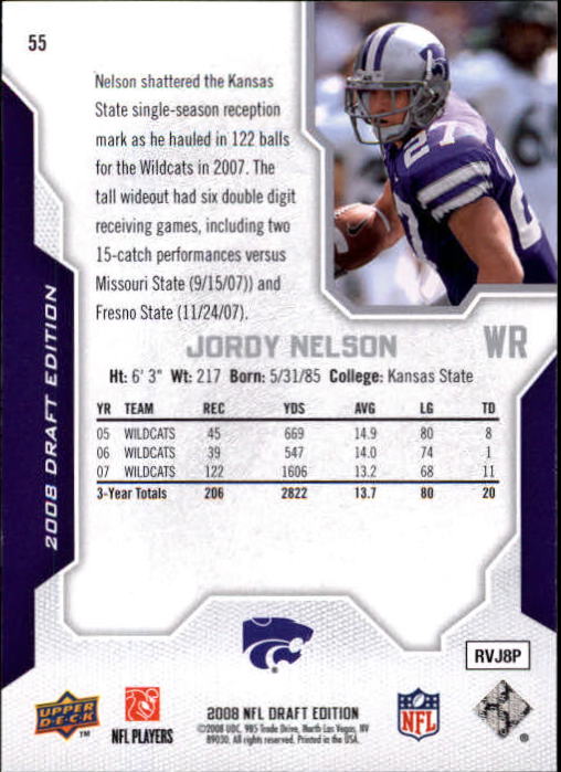 A2041- 2008 Upper Deck Draft Edition FB #s 1-250 -You Pick- 15+ FREE US SHIP - Picture 107 of 481