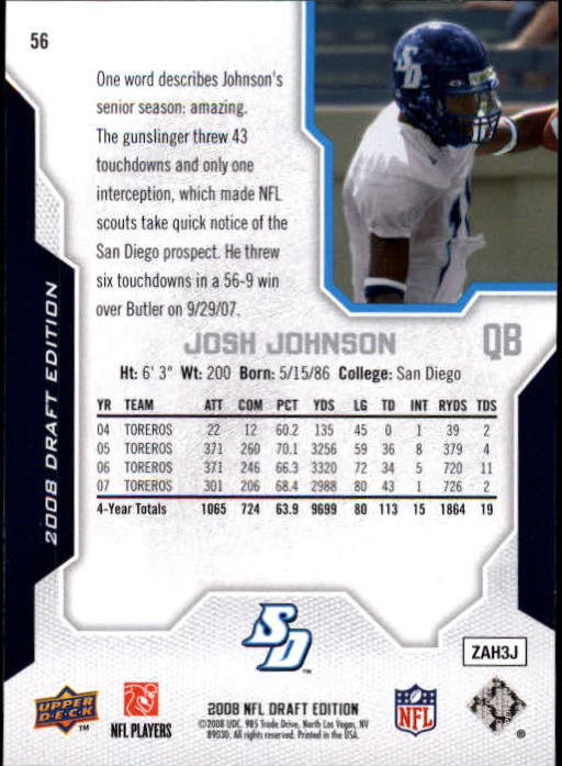 A2041- 2008 Upper Deck Draft Edition FB #s 1-250 -You Pick- 15+ FREE US SHIP - Picture 109 of 481