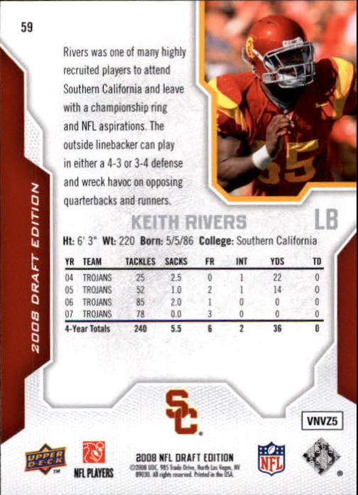 A2041- 2008 Upper Deck Draft Edition FB #s 1-250 -You Pick- 15+ FREE US SHIP - Picture 115 of 481