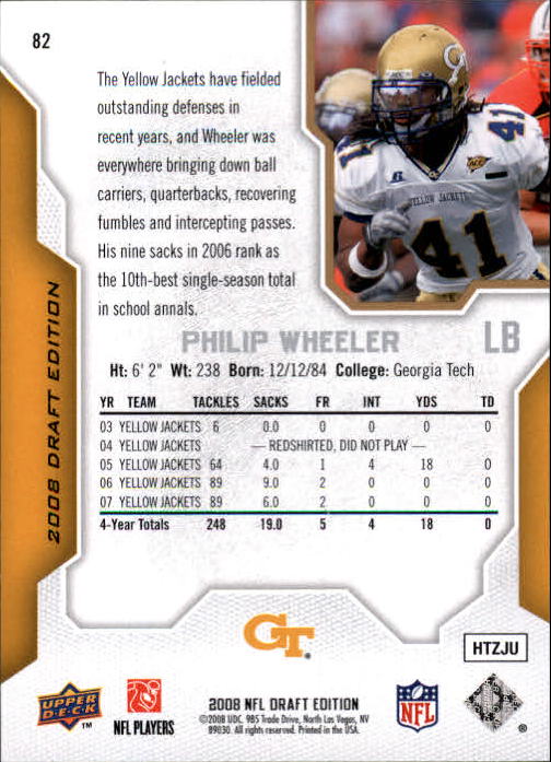A2041- 2008 Upper Deck Draft Edition FB #s 1-250 -You Pick- 15+ FREE US SHIP - Picture 161 of 481