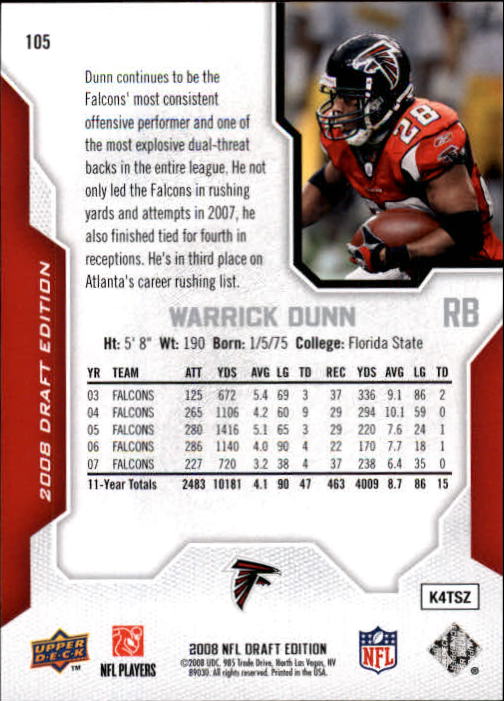A2041- 2008 Upper Deck Draft Edition FB #s 1-250 -You Pick- 15+ FREE US SHIP - Picture 207 of 481