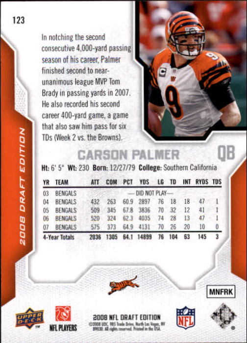 A2041- 2008 Upper Deck Draft Edition FB #s 1-250 -You Pick- 15+ FREE US SHIP - Picture 243 of 481