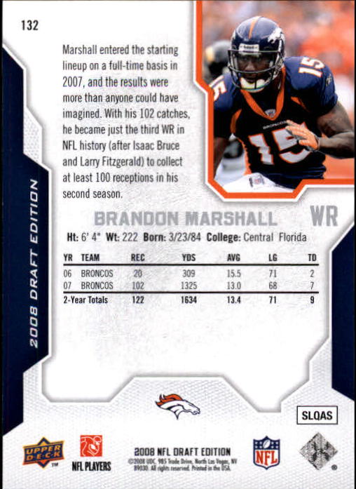 A2041- 2008 Upper Deck Draft Edition FB #s 1-250 -You Pick- 15+ FREE US SHIP - Picture 261 of 481