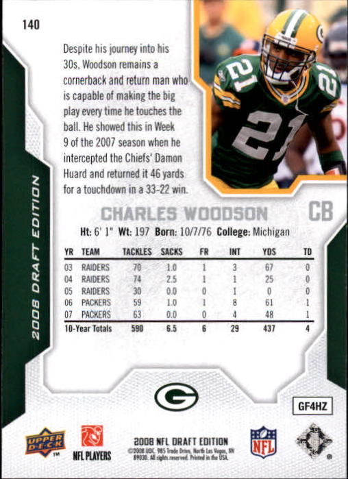 A2041- 2008 Upper Deck Draft Edition FB #s 1-250 -You Pick- 15+ FREE US SHIP - Picture 275 of 481