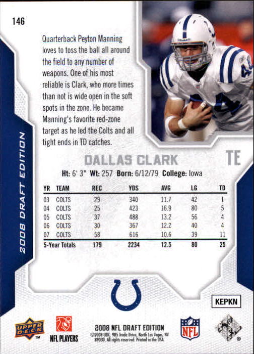 A2041- 2008 Upper Deck Draft Edition FB #s 1-250 -You Pick- 15+ FREE US SHIP - Picture 287 of 481