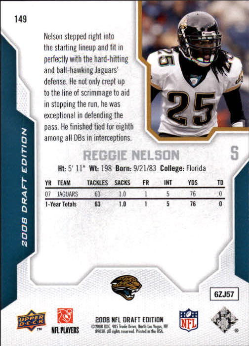 A2041- 2008 Upper Deck Draft Edition FB #s 1-250 -You Pick- 15+ FREE US SHIP - Picture 293 of 481