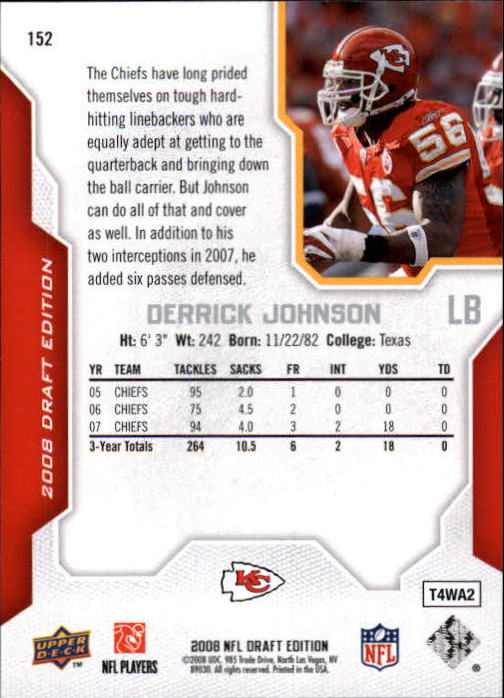 A2041- 2008 Upper Deck Draft Edition FB #s 1-250 -You Pick- 15+ FREE US SHIP - Picture 299 of 481