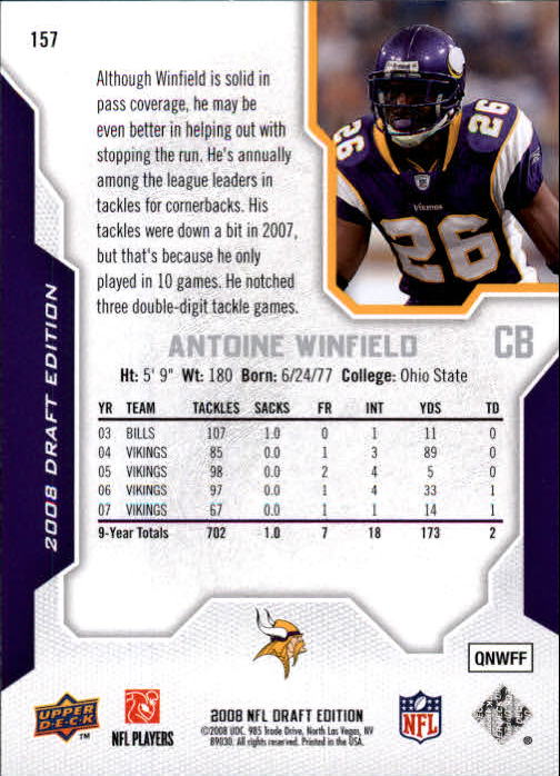 A2041- 2008 Upper Deck Draft Edition FB #s 1-250 -You Pick- 15+ FREE US SHIP - Picture 309 of 481