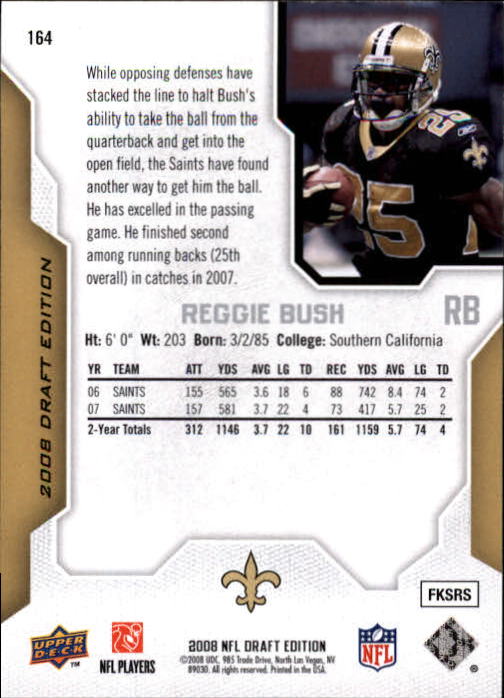 A2041- 2008 Upper Deck Draft Edition FB #s 1-250 -You Pick- 15+ FREE US SHIP - Picture 323 of 481