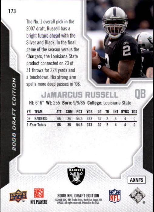 A2041- 2008 Upper Deck Draft Edition FB #s 1-250 -You Pick- 15+ FREE US SHIP - Picture 341 of 481